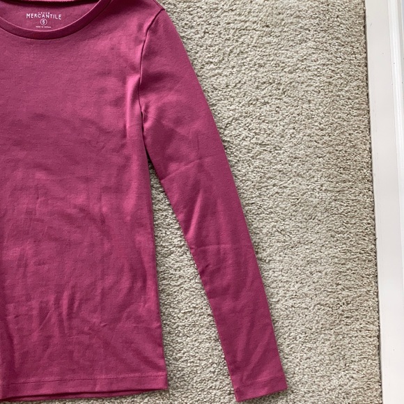 J. Crew Fine Rib Cotton Long Sleeve Tee - Picture 3 of 5